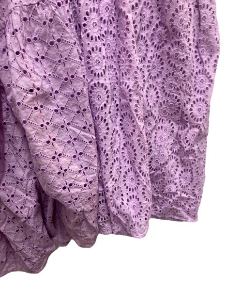 ne quittez pas（ヌキテパ）ne quittez pas (ヌキテパ) アイレットミックスマキシワンピース パープル サイズ:Sの古着・服飾アイテム