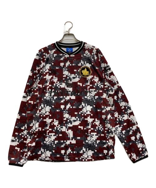 HELLRAZOR（ヘルレイザー）HELLRAZOR (ヘルレイザー) UMBRO (アンブロ) DIGITAL CAMO FOOTBALL JERSEY レッド×グレー サイズ:Ⅼの古着・服飾アイテム