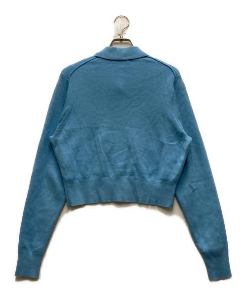 Adam et Rope（アダム エ ロペ）Adam et Rope (アダム エ ロペ) コットンカシミヤポケットカーディガン ブルー サイズ:ｆreeの古着・服飾アイテム