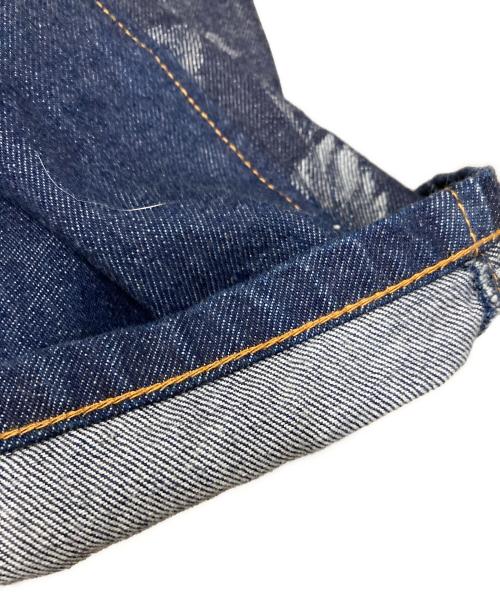 FETICO（フェティコ）FETICO (フェティコ) STUDIOUS (ステュディオス) 別注 ROSE DENIM PANTS インディゴ サイズ:34の古着・服飾アイテム
