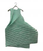 ISSEY MIYAKEイッセイミヤケ）の古着「GENERIC STRIPES (MACHINE PLEATS)」｜グリーン