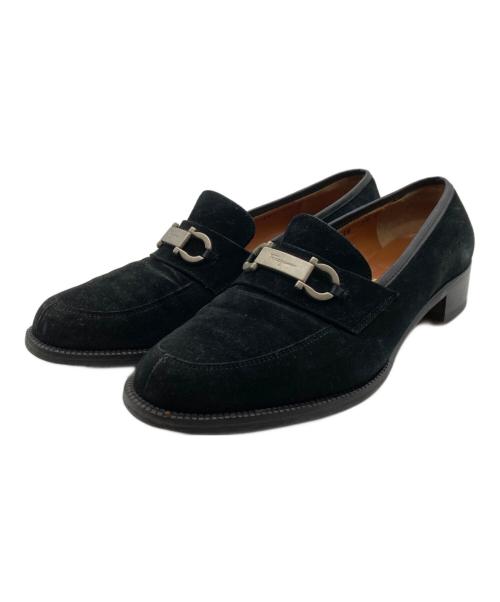 Salvatore Ferragamo（サルヴァトーレ フェラガモ）Salvatore Ferragamo (サルヴァトーレ フェラガモ) ピットコインローファー ブラック サイズ:5 1/2の古着・服飾アイテム