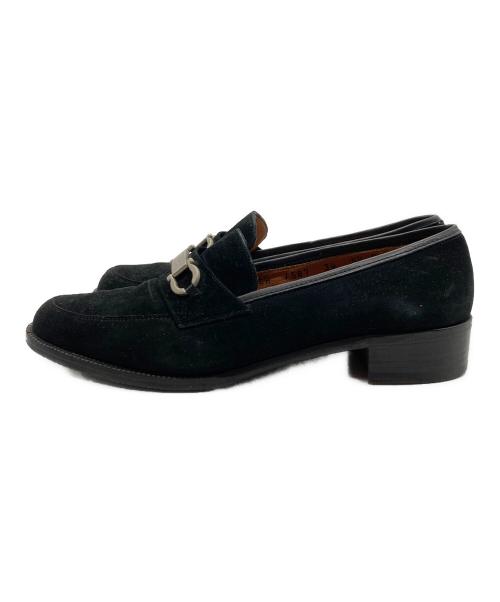 Salvatore Ferragamo（サルヴァトーレ フェラガモ）Salvatore Ferragamo (サルヴァトーレ フェラガモ) ピットコインローファー ブラック サイズ:5 1/2の古着・服飾アイテム