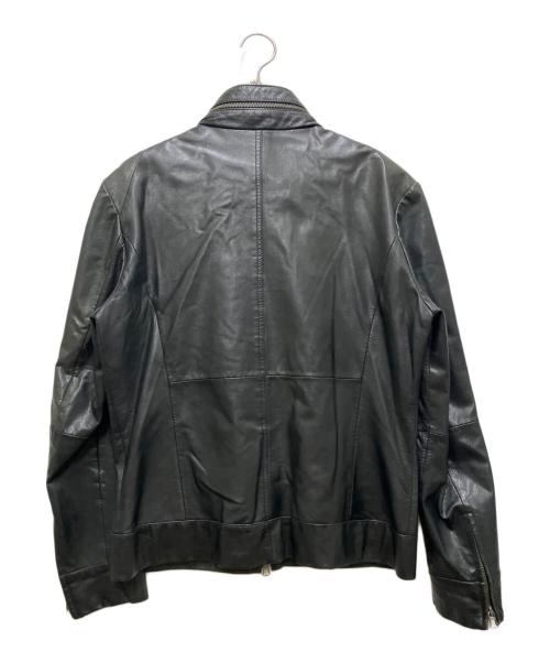 MORGAN HOMME（モルガンオム）MORGAN HOMME (モルガンオム) ダブルジップレザージャケット ブラック サイズ:不明の古着・服飾アイテム