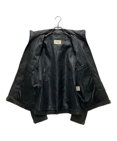 MORGAN HOMME（モルガンオム）MORGAN HOMME (モルガンオム) ダブルジップレザージャケット ブラック サイズ:不明の古着・服飾アイテム