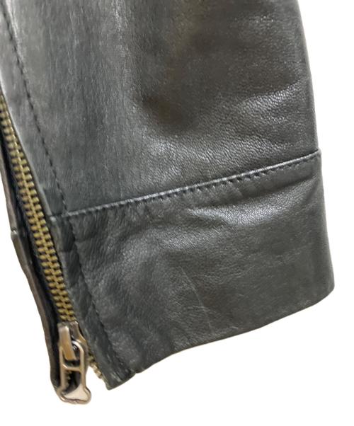 MORGAN HOMME（モルガンオム）MORGAN HOMME (モルガンオム) ダブルジップレザージャケット ブラック サイズ:不明の古着・服飾アイテム