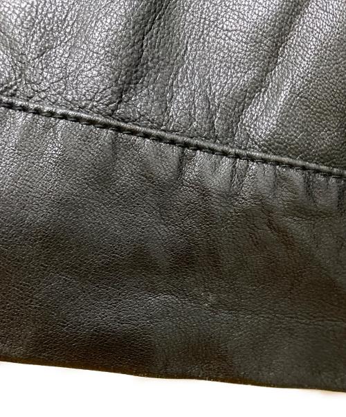 MORGAN HOMME（モルガンオム）MORGAN HOMME (モルガンオム) ダブルジップレザージャケット ブラック サイズ:不明の古着・服飾アイテム