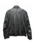 MORGAN HOMME (モルガンオム) ダブルジップレザージャケット ブラック サイズ:不明：8000円