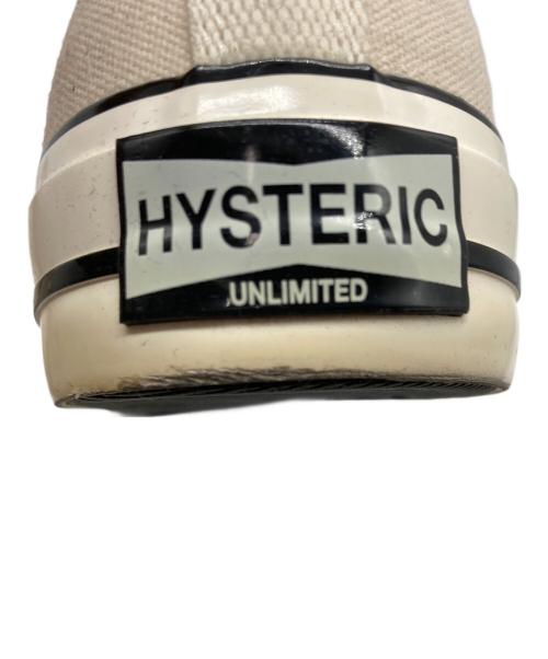 Hysteric Glamour（ヒステリックグラマー）Hysteric Glamour (ヒステリックグラマー) キャンバススニーカー ベージュ サイズ:27cmの古着・服飾アイテム