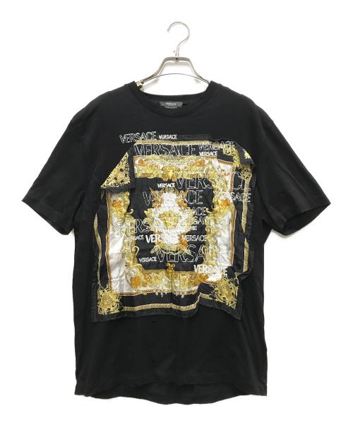 VERSACE（ヴェルサーチェ）VERSACE (ヴェルサーチェ) メデューサルネッサンスモチーフTシャツ ブラック サイズ:Sの古着・服飾アイテム