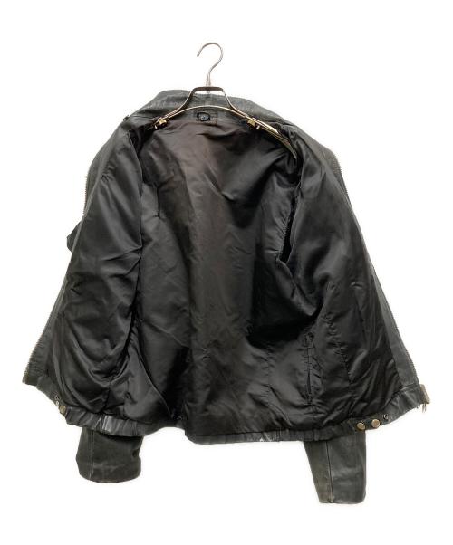 French Army（フランス軍）French Army (フランス軍) 70’sレザーフライトジャケット ブラック サイズ:不明の古着・服飾アイテム