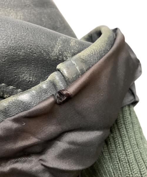 French Army（フランス軍）French Army (フランス軍) 70’sレザーフライトジャケット ブラック サイズ:不明の古着・服飾アイテム