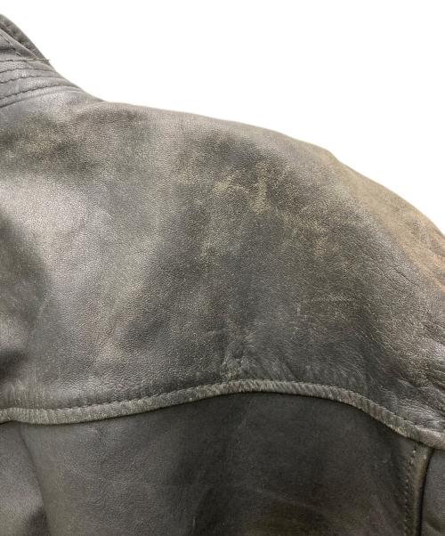 French Army（フランス軍）French Army (フランス軍) 70’sレザーフライトジャケット ブラック サイズ:不明の古着・服飾アイテム