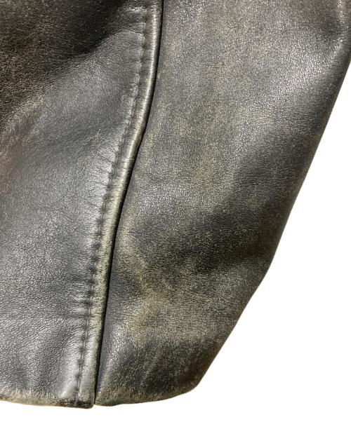 French Army（フランス軍）French Army (フランス軍) 70’sレザーフライトジャケット ブラック サイズ:不明の古着・服飾アイテム