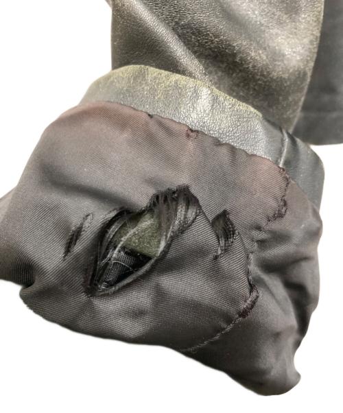 French Army（フランス軍）French Army (フランス軍) 70’sレザーフライトジャケット ブラック サイズ:不明の古着・服飾アイテム