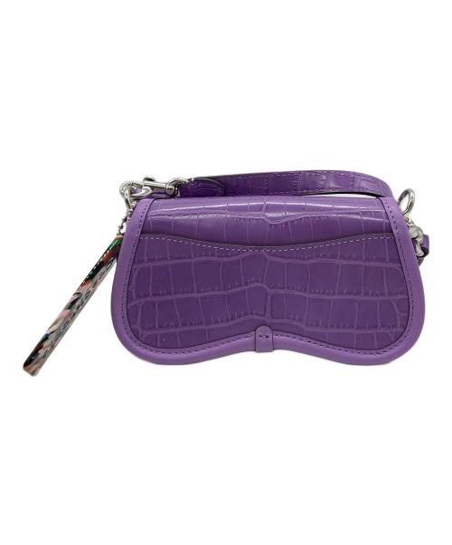 Coachtopia（コーチトピア）Coachtopia (コーチトピア) Mini Wavy Dinky Bag With Crossbody Strap パープルの古着・服飾アイテム