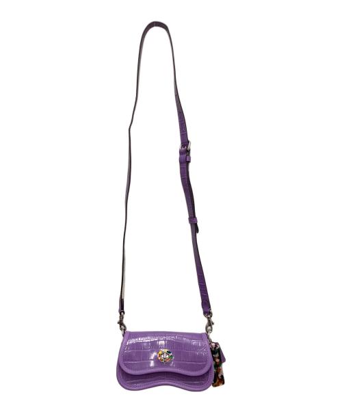 Coachtopia（コーチトピア）Coachtopia (コーチトピア) Mini Wavy Dinky Bag With Crossbody Strap パープルの古着・服飾アイテム