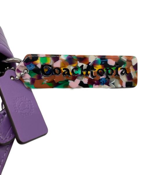 Coachtopia（コーチトピア）Coachtopia (コーチトピア) Mini Wavy Dinky Bag With Crossbody Strap パープルの古着・服飾アイテム