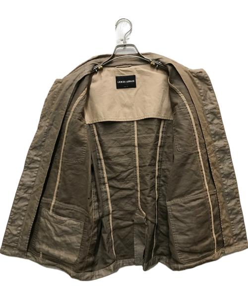 GIORGIO ARMANI（ジョルジョアルマーニ）GIORGIO ARMANI (ジョルジョアルマーニ) サファリジャケット ベージュ サイズ:52の古着・服飾アイテム