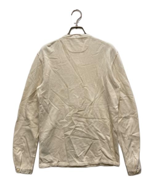 RRL（ダブルアールエル）RRL (ダブルアールエル) ヘンリーネック長袖カットソー ホワイト サイズ:XSの古着・服飾アイテム