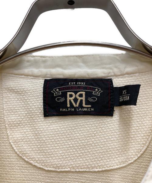 RRL（ダブルアールエル）RRL (ダブルアールエル) ヘンリーネック長袖カットソー ホワイト サイズ:XSの古着・服飾アイテム