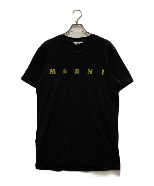 MARNI（マルニ）MARNI (マルニ) ロゴプリントTシャツ ブラック サイズ:46の古着・服飾アイテム