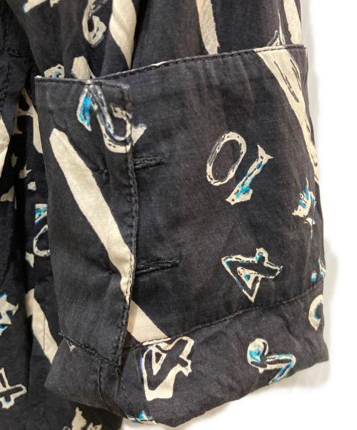 BALENCIAGA（バレンシアガ）BALENCIAGA (バレンシアガ) シルク混総柄シャツ ネイビー サイズ:36の古着・服飾アイテム