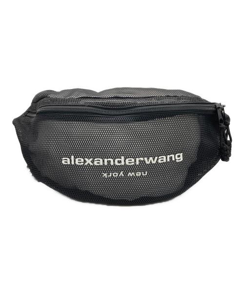 ALEXANDER WANG（アレキサンダー・ワン）ALEXANDER WANG (アレキサンダー・ワン) メッシュボディバッグ ブラックの古着・服飾アイテム