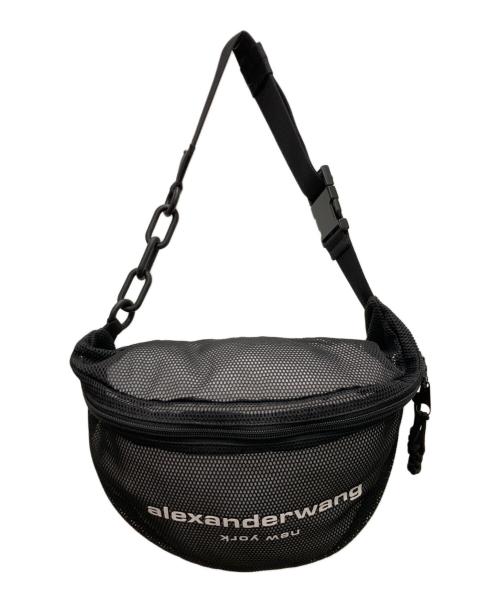 ALEXANDER WANG（アレキサンダー・ワン）ALEXANDER WANG (アレキサンダー・ワン) メッシュボディバッグ ブラックの古着・服飾アイテム