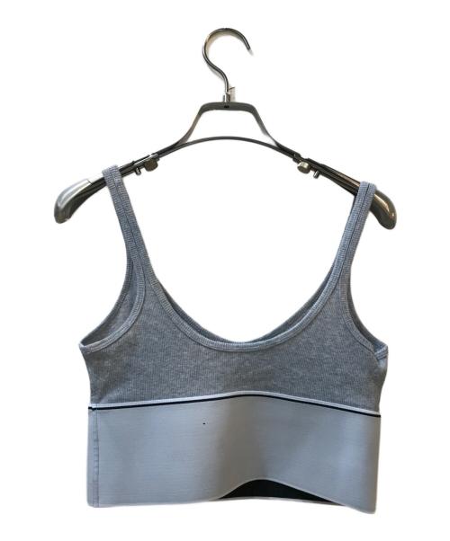 ALEXANDER WANG（アレキサンダー・ワン）ALEXANDER WANG (アレキサンダー・ワン) ロゴブラトップ グレー サイズ:Sの古着・服飾アイテム