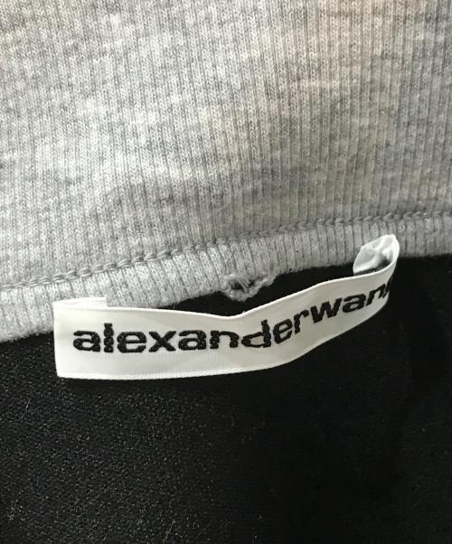 ALEXANDER WANG（アレキサンダー・ワン）ALEXANDER WANG (アレキサンダー・ワン) ロゴブラトップ グレー サイズ:Sの古着・服飾アイテム