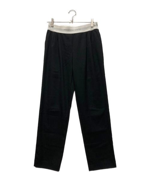 ALEXANDER WANG（アレキサンダー・ワン）ALEXANDER WANG (アレキサンダー・ワン) ウエストロゴテーパードパンツ ブラックの古着・服飾アイテム