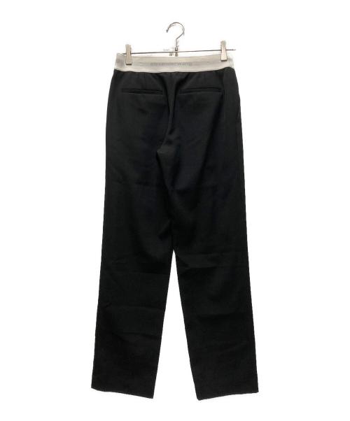 ALEXANDER WANG（アレキサンダー・ワン）ALEXANDER WANG (アレキサンダー・ワン) ウエストロゴテーパードパンツ ブラックの古着・服飾アイテム