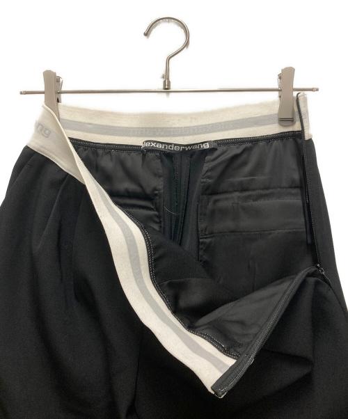 ALEXANDER WANG（アレキサンダー・ワン）ALEXANDER WANG (アレキサンダー・ワン) ウエストロゴテーパードパンツ ブラックの古着・服飾アイテム