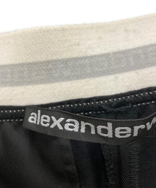 ALEXANDER WANG（アレキサンダー・ワン）ALEXANDER WANG (アレキサンダー・ワン) ウエストロゴテーパードパンツ ブラックの古着・服飾アイテム