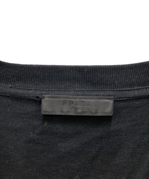 PRADA（プラダ）PRADA (プラダ) レーダー柄 ナイロンTシャツ ブラック×マルチカラー サイズ:Sの古着・服飾アイテム