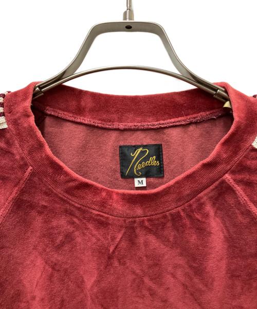 Needles（ニードルズ）Needles (ニードルズ) VELOUR TRACK CREW NECK SHIRT レッド サイズ:Mの古着・服飾アイテム