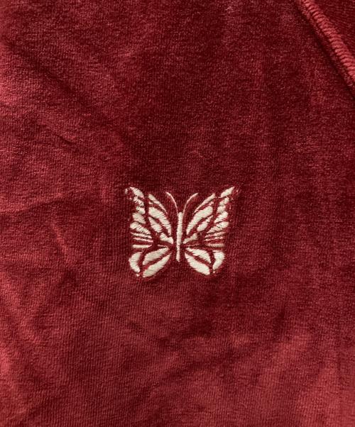 Needles（ニードルズ）Needles (ニードルズ) VELOUR TRACK CREW NECK SHIRT レッド サイズ:Mの古着・服飾アイテム