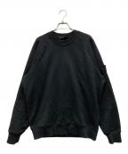 STONE ISLANDストーンアイランド）の古着「HEAVY ORGANIC COTTON FLEECE S.I. GHOST」｜ブラック