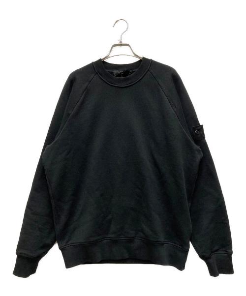 STONE ISLAND（ストーンアイランド）STONE ISLAND (ストーンアイランド) HEAVY ORGANIC COTTON FLEECE S.I. GHOST ブラック サイズ:Mの古着・服飾アイテム