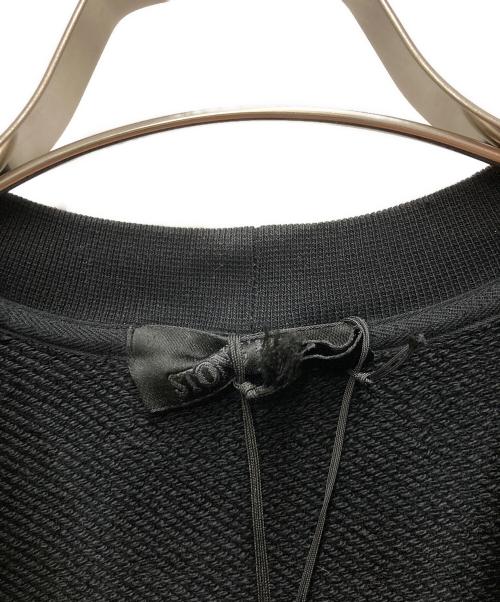 STONE ISLAND（ストーンアイランド）STONE ISLAND (ストーンアイランド) HEAVY ORGANIC COTTON FLEECE S.I. GHOST ブラック サイズ:Mの古着・服飾アイテム