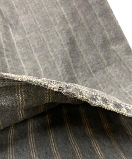 OUR LEGACY（アワーレガシー）OUR LEGACY (アワーレガシー) VAST CUT Torino Stripe ワイドデニム グレー サイズ:50の古着・服飾アイテム