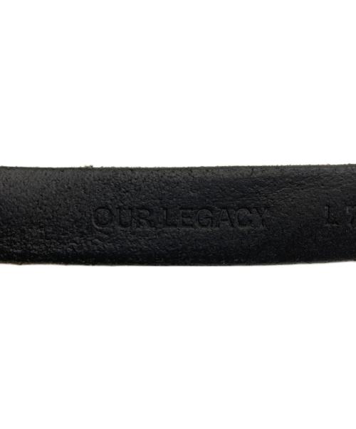 OUR LEGACY（アワーレガシー）OUR LEGACY (アワーレガシー) レザーベルト ブラック サイズ:L70の古着・服飾アイテム