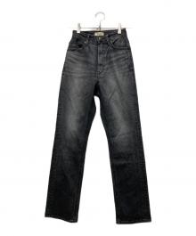 YANUK（ヤヌーク）の古着「ストレート "LOUISE"」｜ブラック