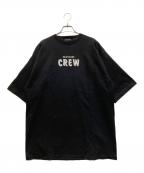 BALENCIAGAバレンシアガ）の古着「CREWロゴプリントTシャツ」｜ブラック
