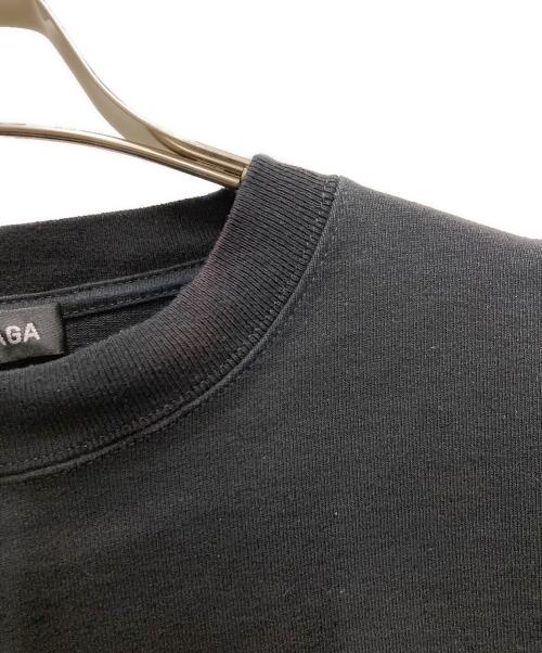 BALENCIAGA（バレンシアガ）BALENCIAGA (バレンシアガ) CREWロゴプリントTシャツ ブラック サイズ:Lの古着・服飾アイテム