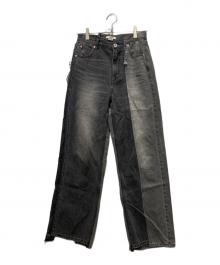 Ameri VINTAGE（アメリヴィンテージ）の古着「NEON STITCH REMAKE DENIM」｜グレー
