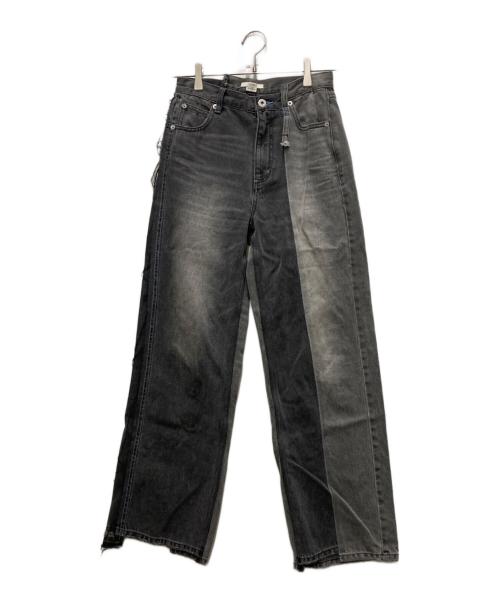 Ameri VINTAGE（アメリヴィンテージ）Ameri VINTAGE (アメリヴィンテージ) NEON STITCH REMAKE DENIM グレー サイズ:25の古着・服飾アイテム