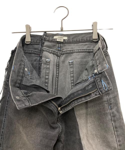 Ameri VINTAGE（アメリヴィンテージ）Ameri VINTAGE (アメリヴィンテージ) NEON STITCH REMAKE DENIM グレー サイズ:25の古着・服飾アイテム