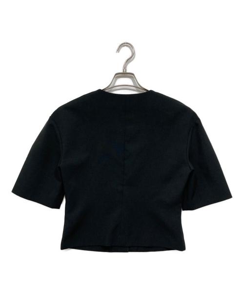 anuke（アンヌーク）ANUKE (アンヌーク) Vneck Compact Shirts ブラック サイズ:Ｆの古着・服飾アイテム